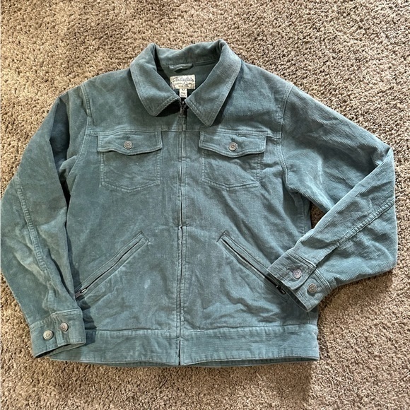 Cabelas sage green corduroy jacket medium mr - Picture 1 of 5
